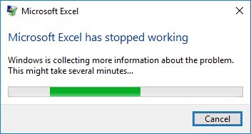 Microsoft Excel Has Stopped Working