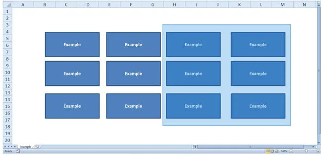Selecting the objects