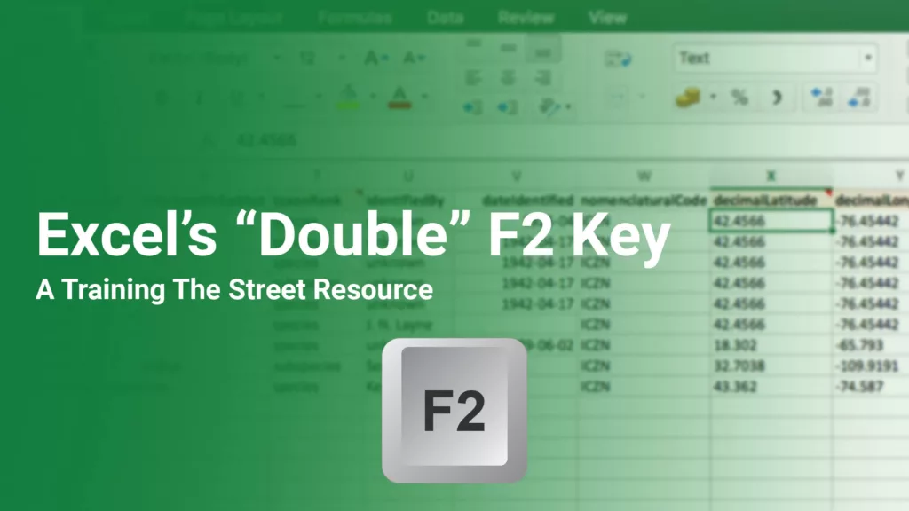 Excel’s “Double” F2 Key