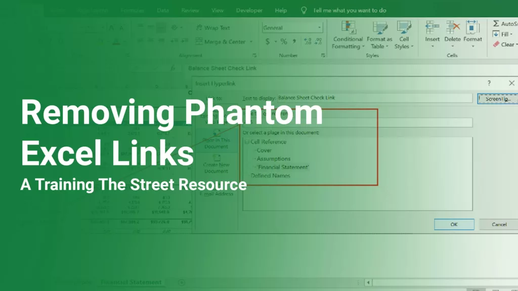 Removing Phantom Excel Links