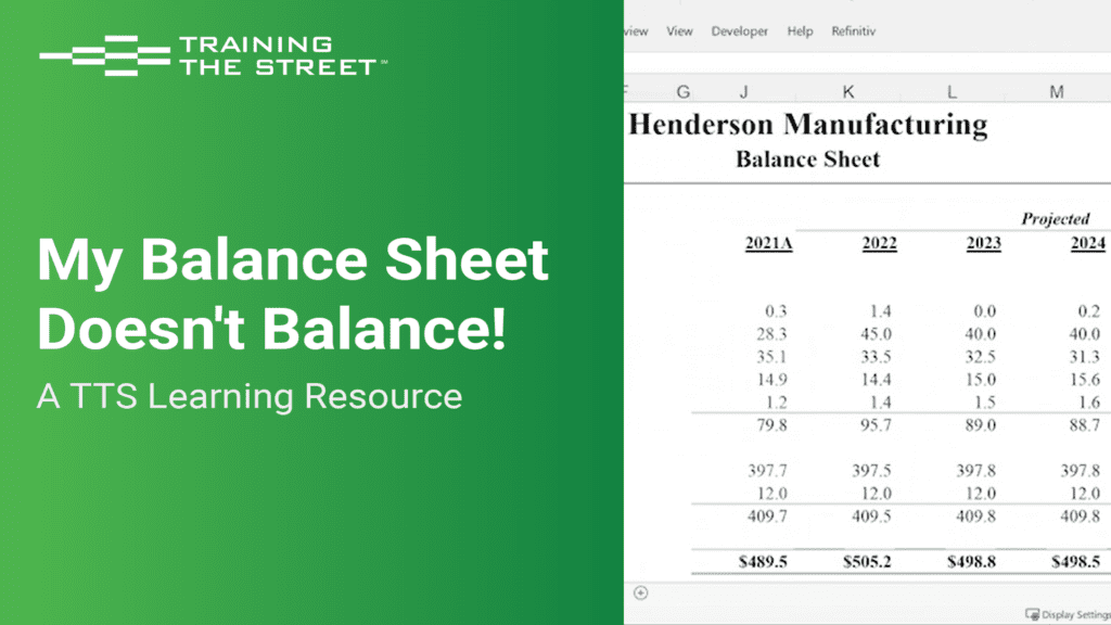 My Balance Sheet Doesn't Balance!