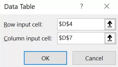 Run the Data Table Tool