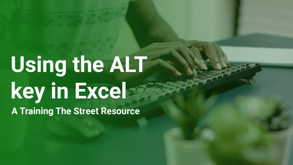 Using the ALT key in Excel