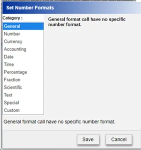 Default number format 5